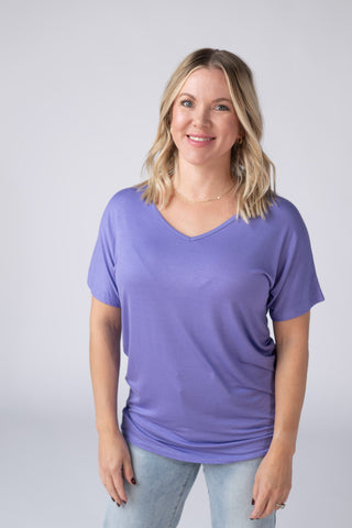 Periwinkle V-Neck Top