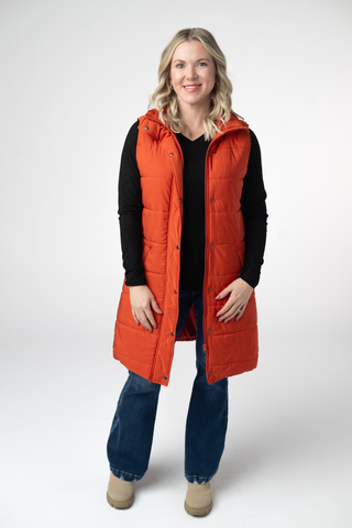 Pumpkin Harlowe Long Vest