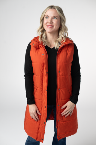 Pumpkin Harlowe Long Vest