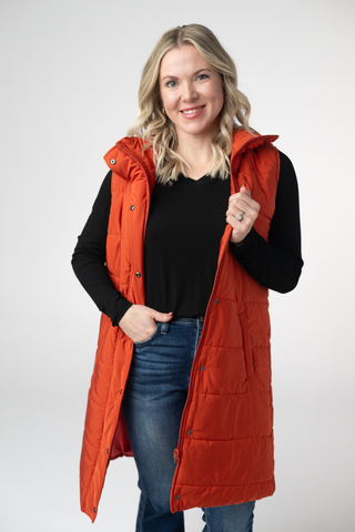 Pumpkin Harlowe Long Vest