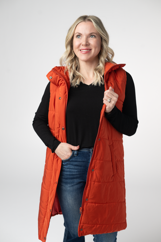 Pumpkin Harlowe Long Vest