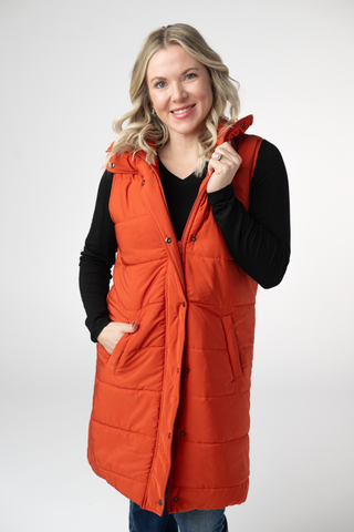 Pumpkin Harlowe Long Vest
