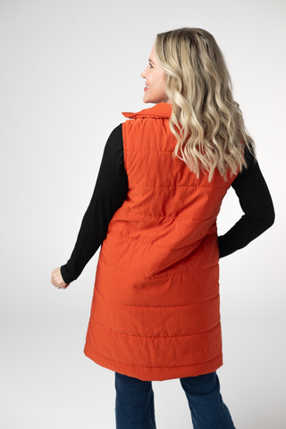 Pumpkin Harlowe Long Vest
