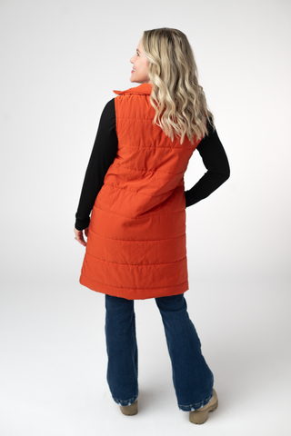 Pumpkin Harlowe Long Vest
