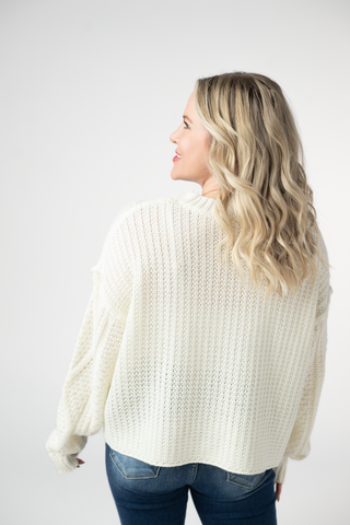 Ivory Cable Knit Sweater