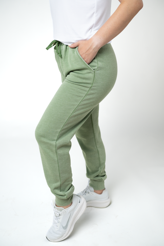 Olive Vintage Wash Joggers