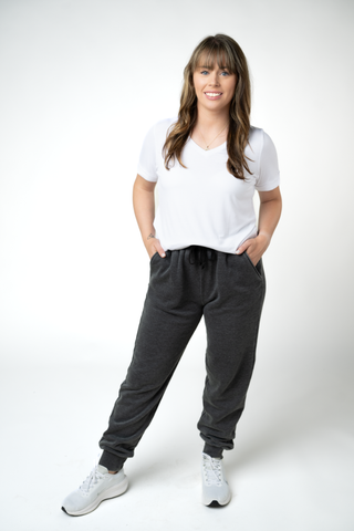 Black Vintage Wash Joggers