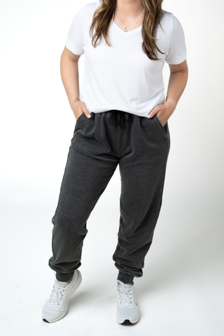 Black Vintage Wash Joggers