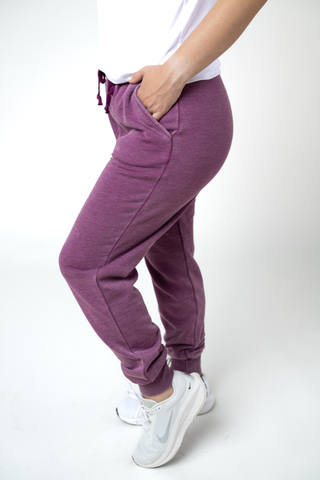 Purple Vintage Wash Joggers