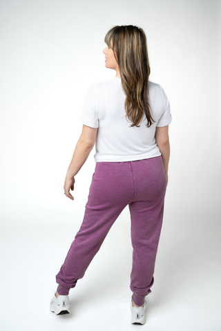 Purple Vintage Wash Joggers