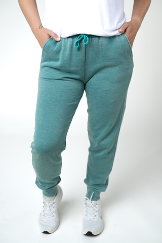 Teal Vintage Wash Joggers