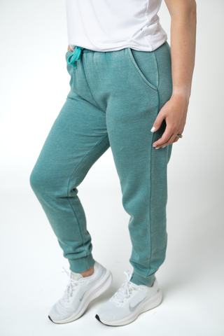 Teal Vintage Wash Joggers