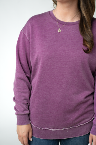 Purple Vintage Wash Pullover