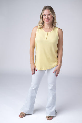 Yellow Henley Tank