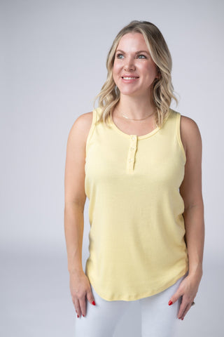 Yellow Henley Tank