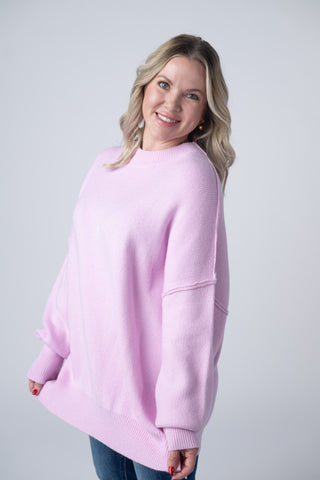 Lilac Mock Neck Sweater