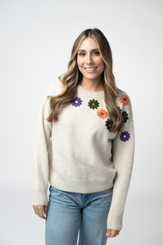 Fall Floral Sweater
