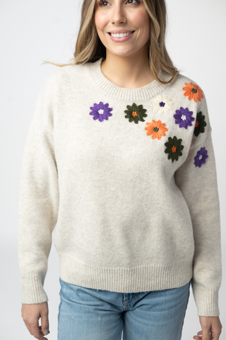 Fall Floral Sweater