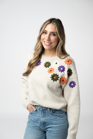 Fall Floral Sweater