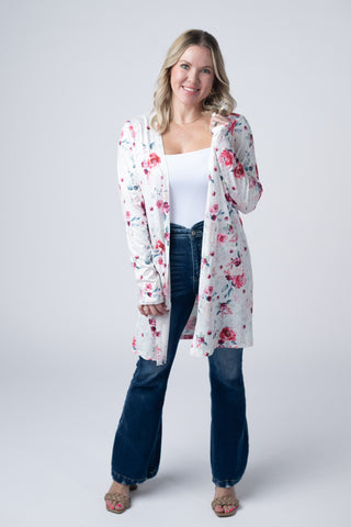 Pink Bloom Classic Cardigan