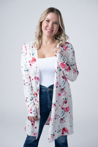 Pink Bloom Classic Cardigan