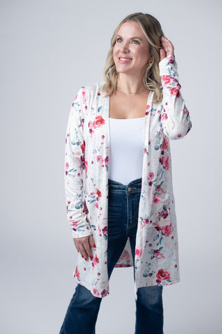 Pink Bloom Classic Cardigan