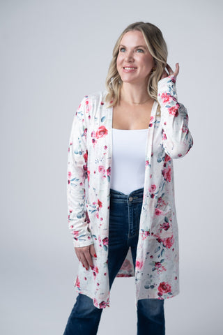 Pink Bloom Classic Cardigan