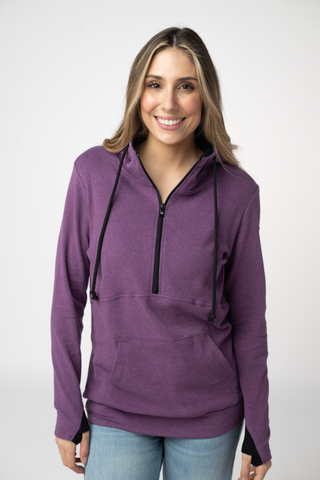 Purple Half Zip Hoodie