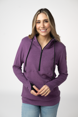 Purple Half Zip Hoodie