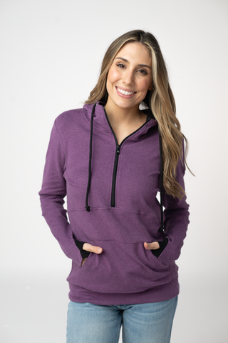 Purple Half Zip Hoodie