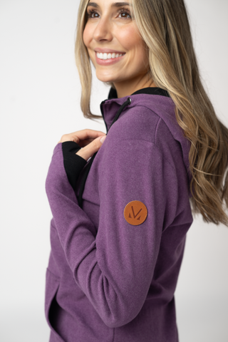 Purple Half Zip Hoodie