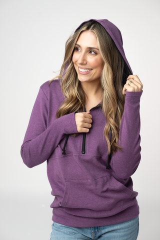 Purple Half Zip Hoodie