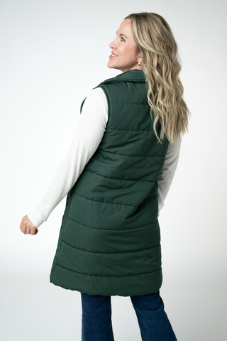 Evergreen Harlowe Long Vest