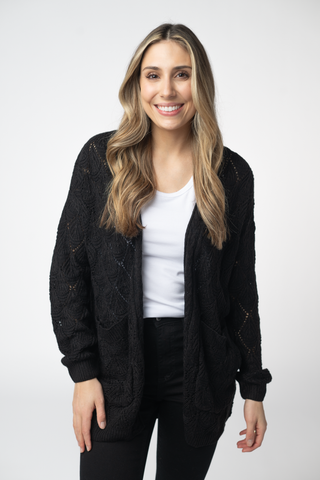 Black Knit Cardigan