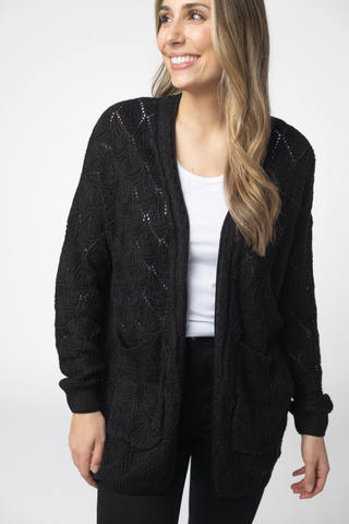 Black Knit Cardigan