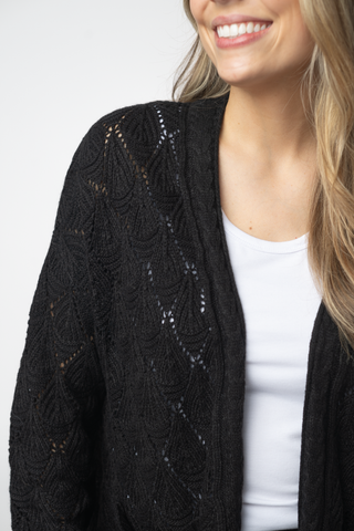 Black Knit Cardigan