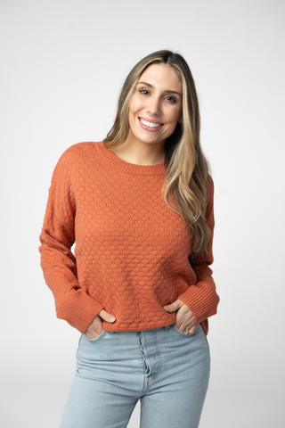 The Gia Sweater in Pumpkin