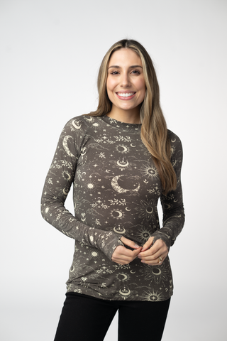 Celestial Nights Long Sleeve Top w/ Thumbholes
