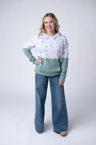 Spring Meadows and Sage Hoodie