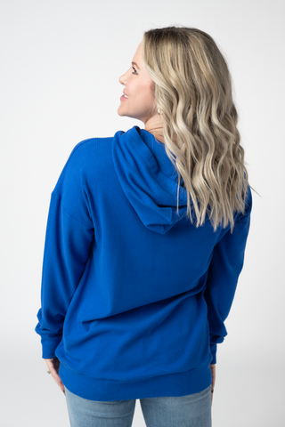 USA Embroidered Ribbed Hoodie