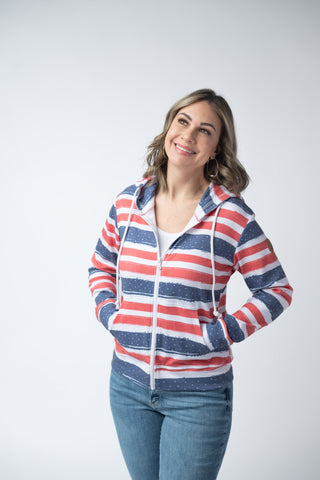 Stars & Stripes Full Zip Hoodie