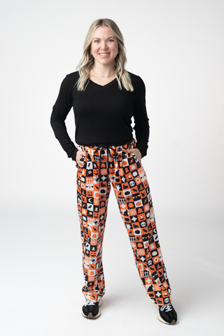 Trick-Or-Treat Checkered Lounge Pants