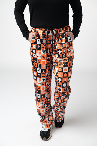 Trick-Or-Treat Checkered Lounge Pants