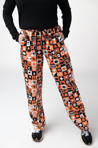 Trick-Or-Treat Checkered Lounge Pants