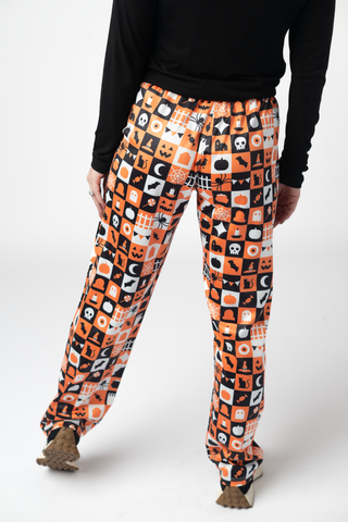 Trick-Or-Treat Checkered Lounge Pants