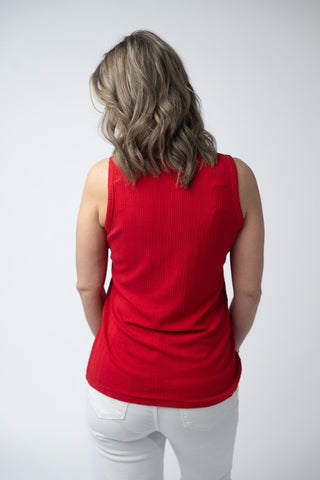 Red Zipper Tank