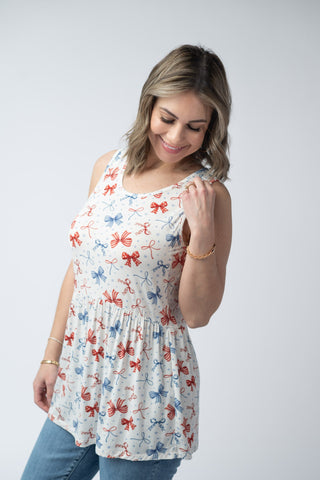 American Bows Ruffle Tank