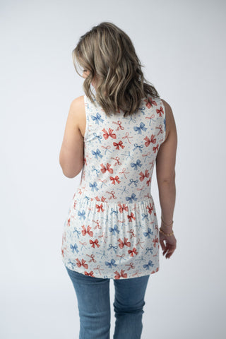 American Bows Ruffle Tank