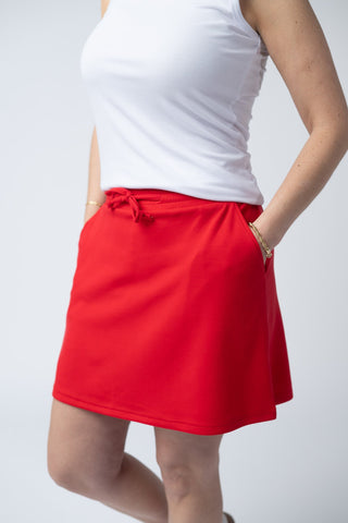 Red Luxe Skort
