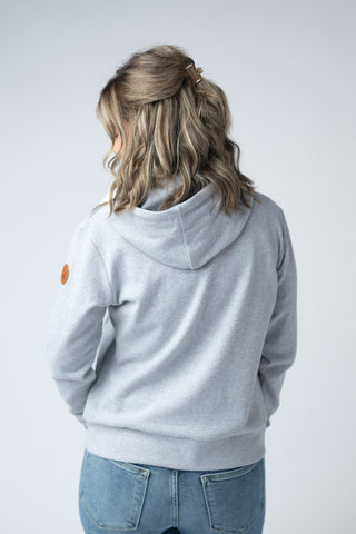 Light Grey Full Zip Hoodie
